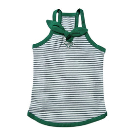 GREEN WHITE STRIPE PAW-DA DOG TEE