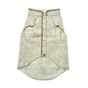 IVORY THREAD GUL SHERWANI FOR DOGS AND CATS