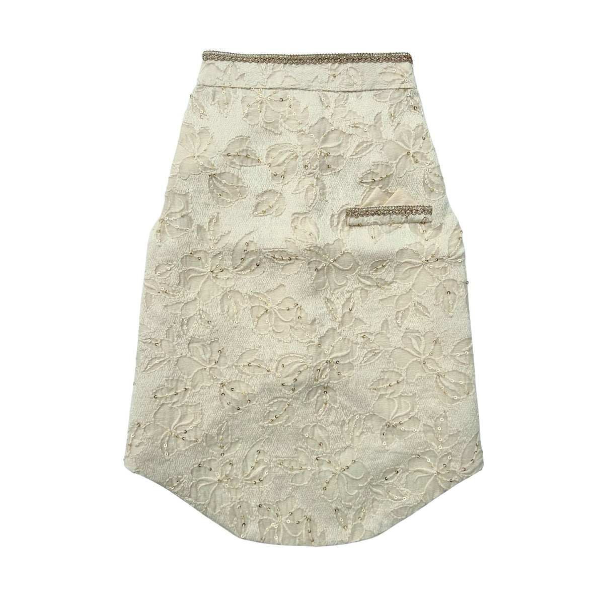 IVORY THREAD GUL SHERWANI FOR DOGS AND CATS