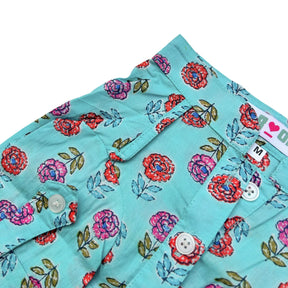 ICE BLUE GULAB COTTON KURTA FOR DOGS AND CATS