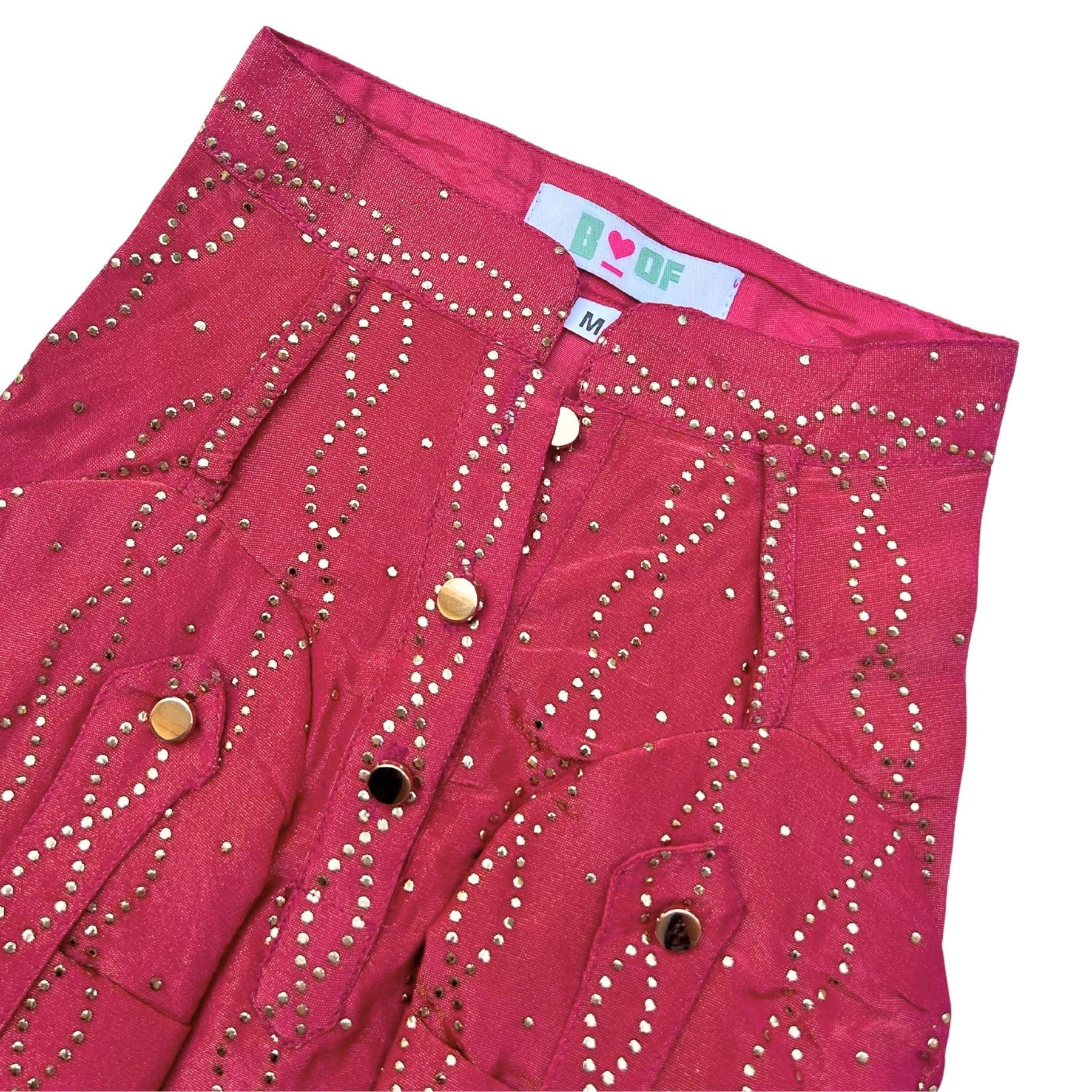 RUBY PINK MUKAISH WORK DOG KURTA