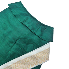 GREEN PURE RAW SILK KURTA FOR DOGS AND CATS