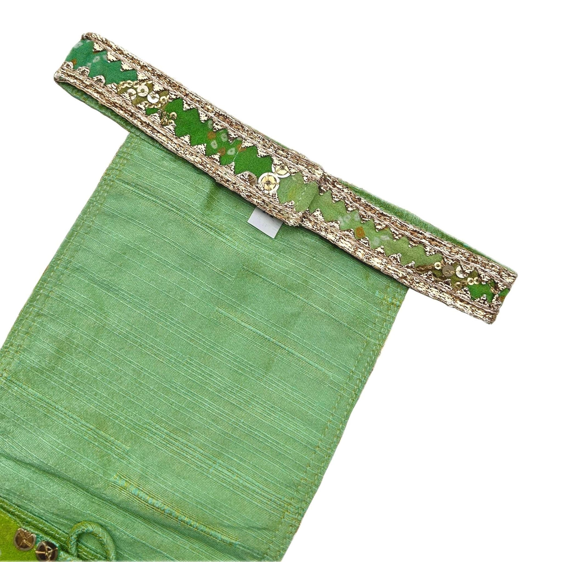 GREEN CHEVRON DOG LEHENGA