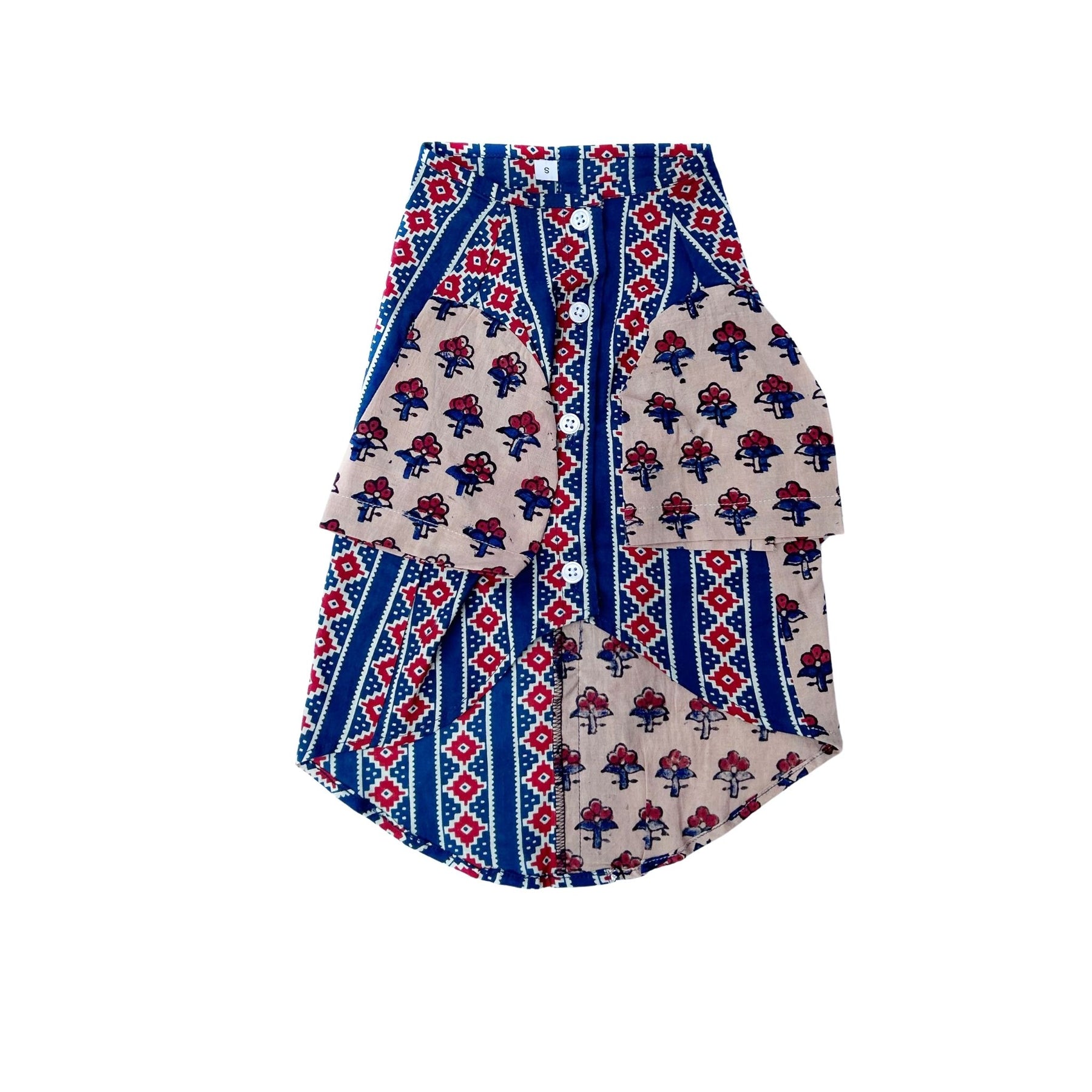 BLOCK PRINT ANGRAKHA DOG KURTA
