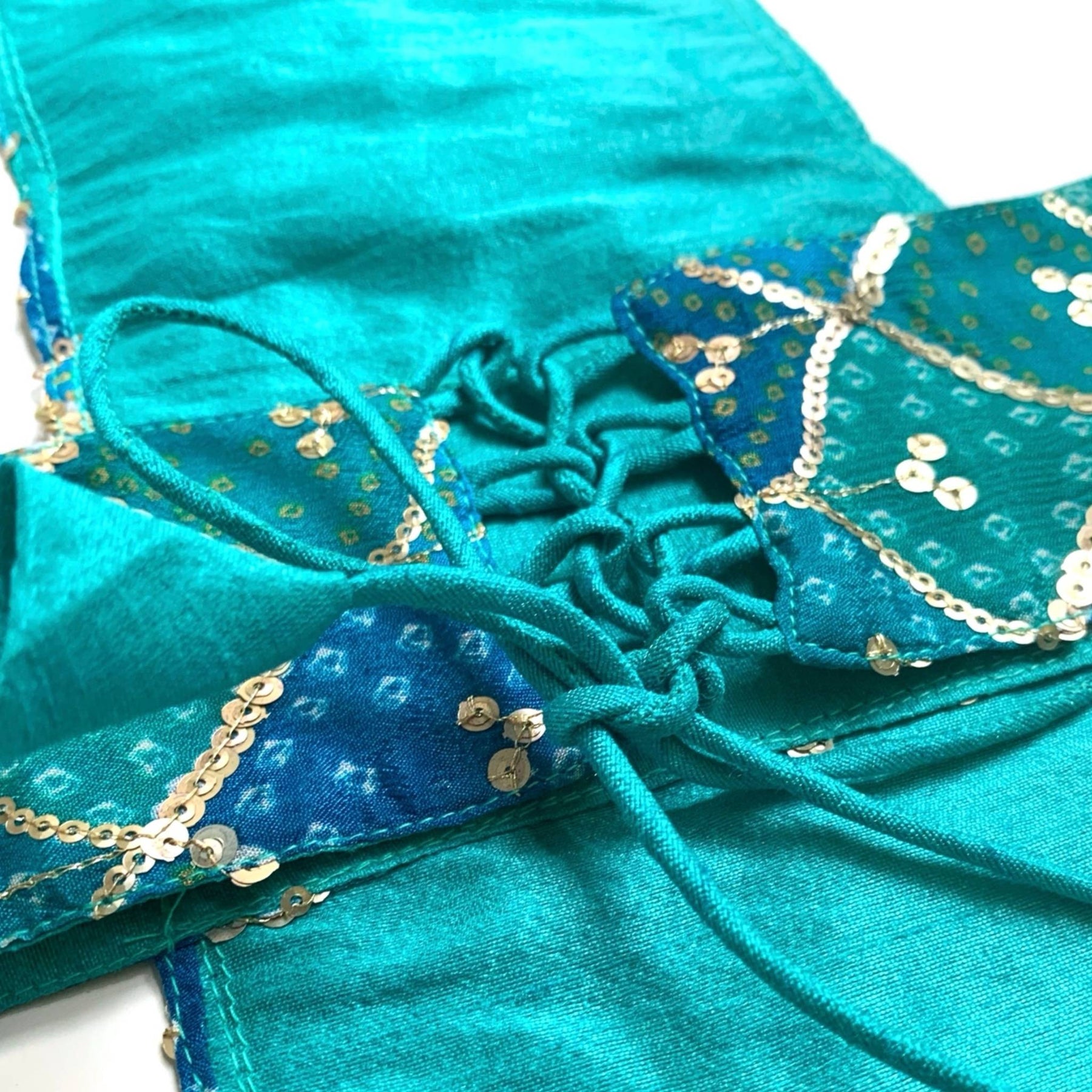 TURQUOISE DOG LEHENGA