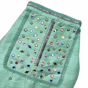 POWDER GREEN COLOUR FLAKE WAISTCOAT FOR DOGS AND CATS