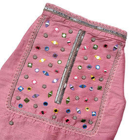 POWDER PINK COLOUR FLAKE WAISTCOAT FOR DOGS AND CATS