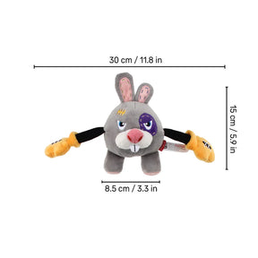 KING BOXER RABBIT PLUSH AND SQUEAKY DOG TOY