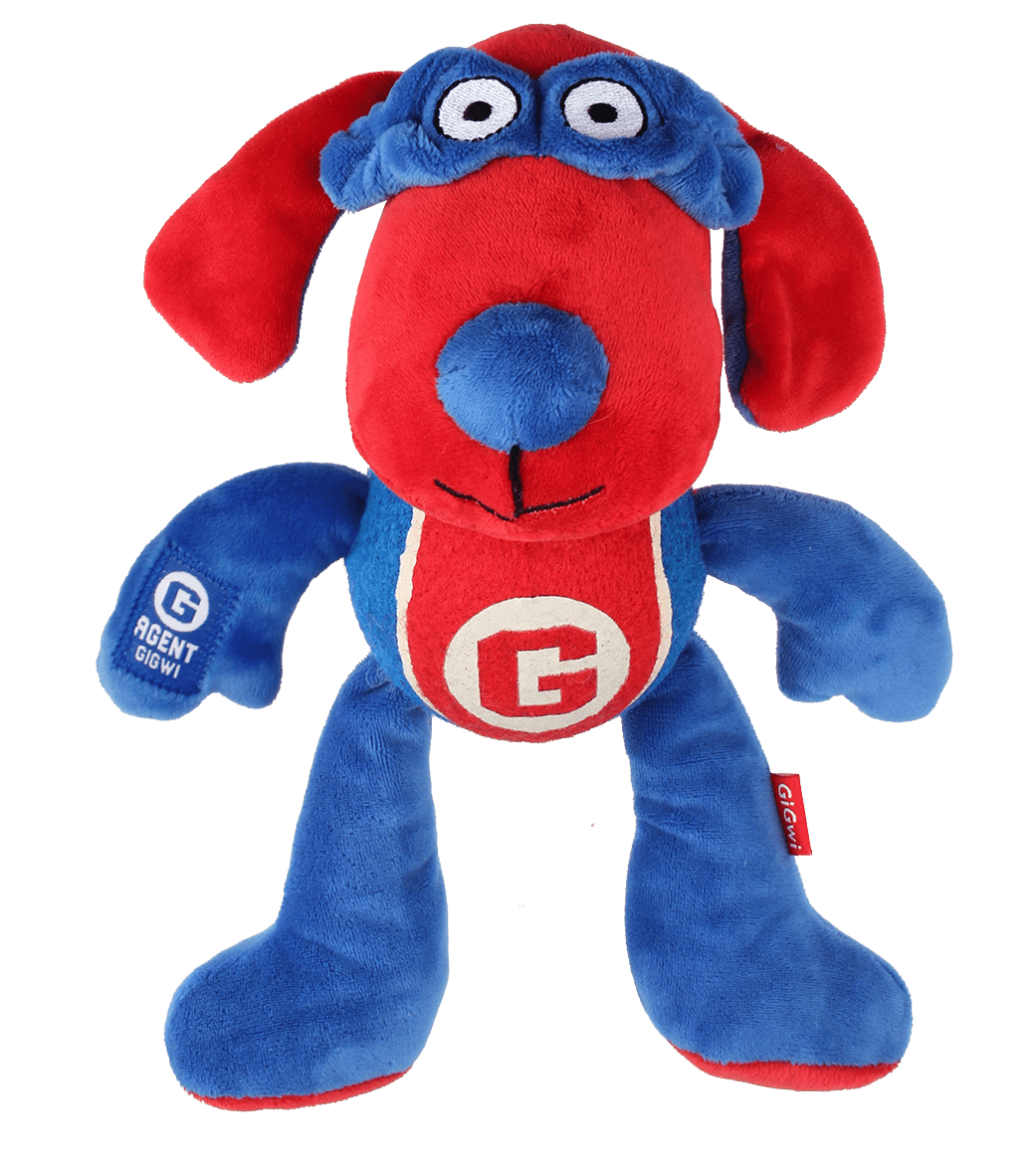 AGENT DOG PLUSH AND SQUEAKY DOG TOY