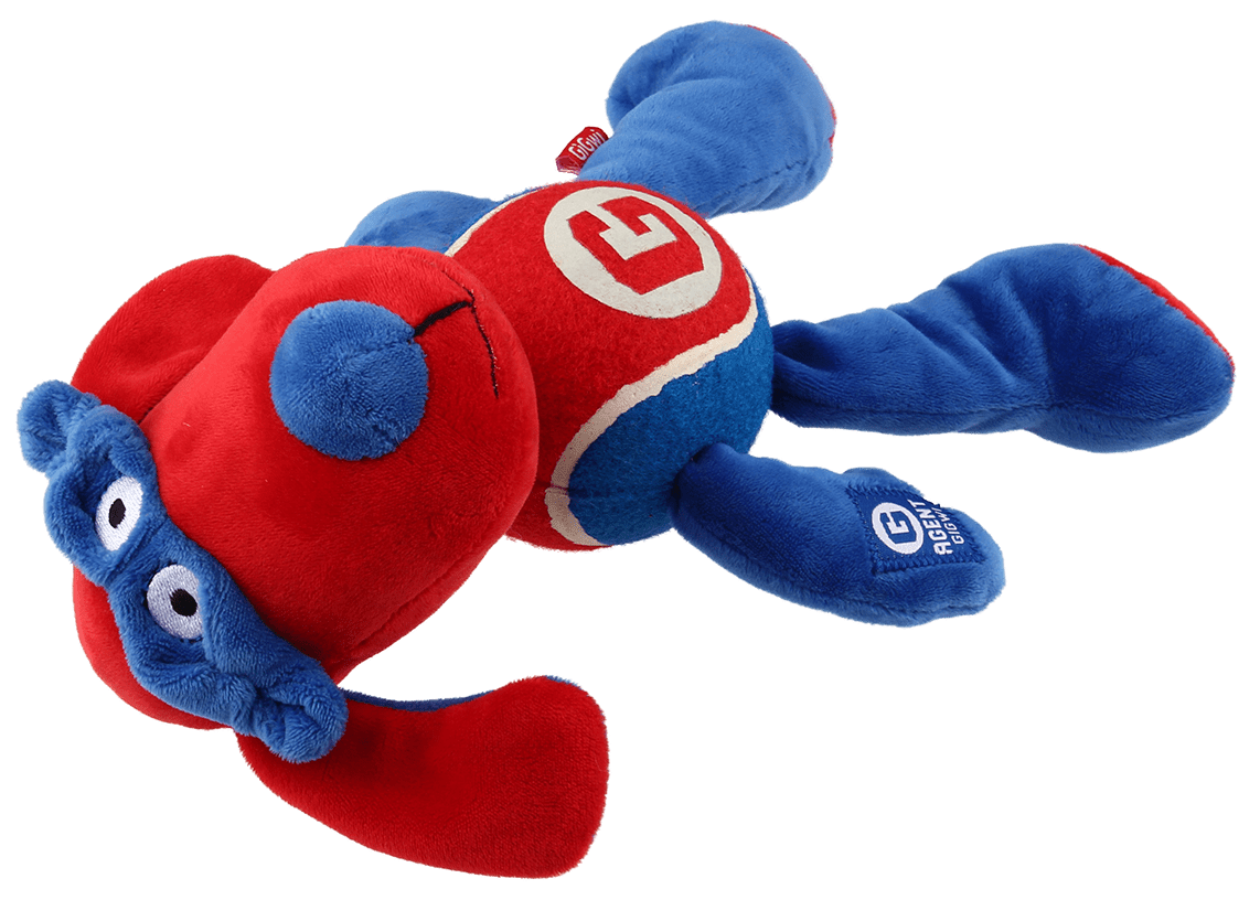 AGENT DOG PLUSH AND SQUEAKY DOG TOY