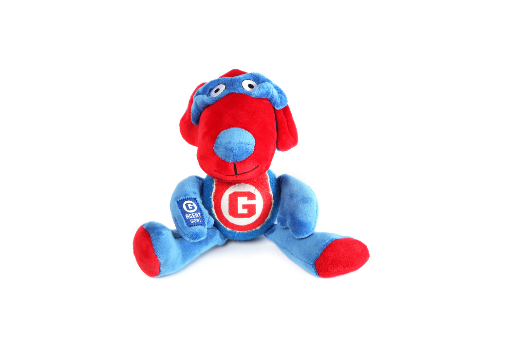 AGENT DOG PLUSH AND SQUEAKY DOG TOY
