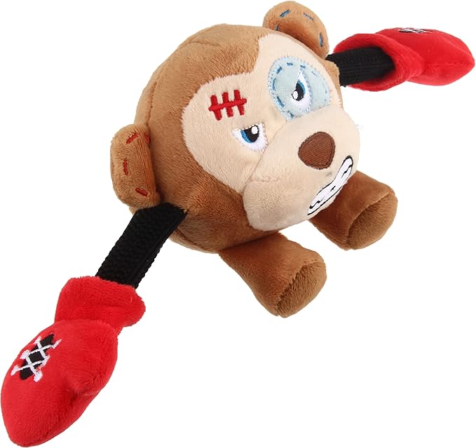 KING BOXER MONKEY PLUSH AND SQUEAKY DOG TOY