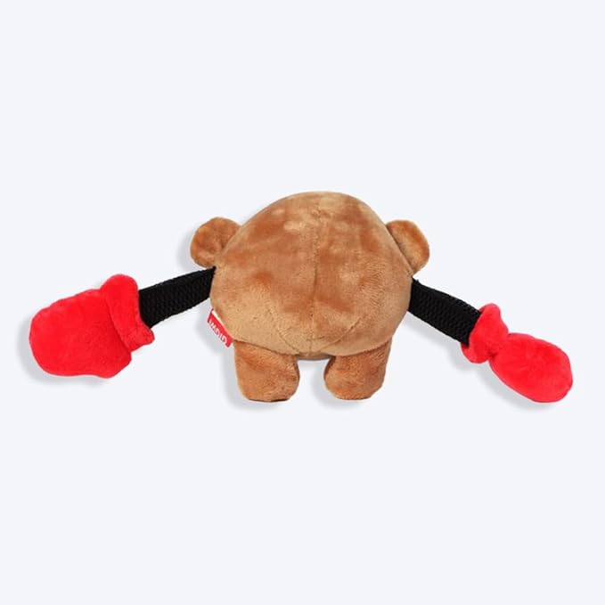 KING BOXER MONKEY PLUSH AND SQUEAKY DOG TOY
