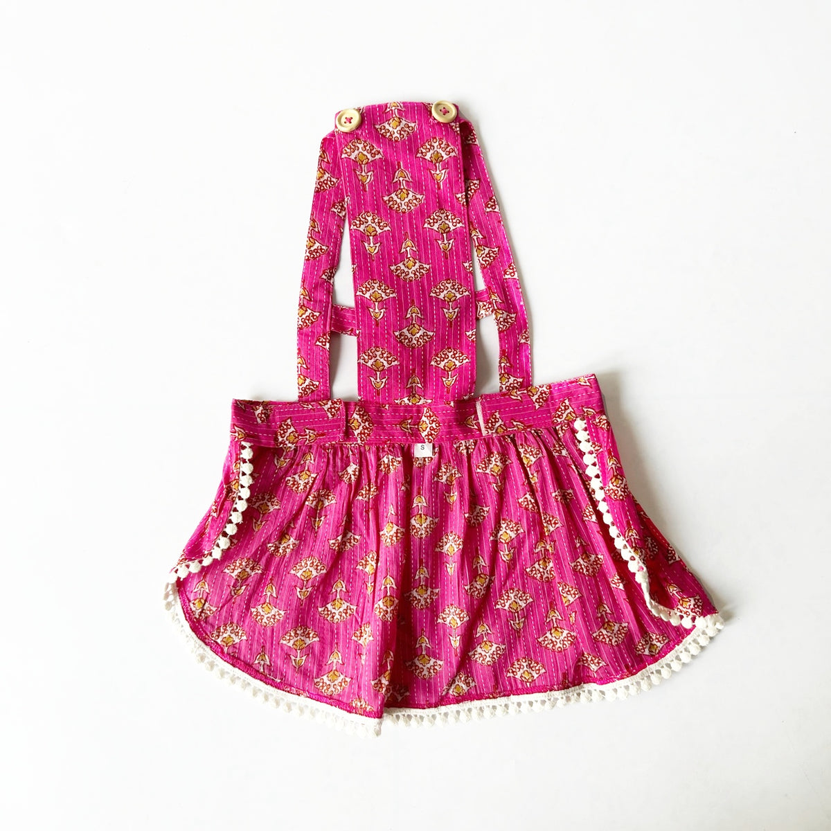 PINK BUTTI DOG DRESS