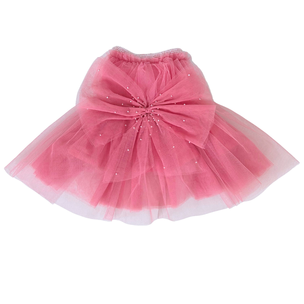 PINK PRETTY PEARL TUTU DOG DRESS