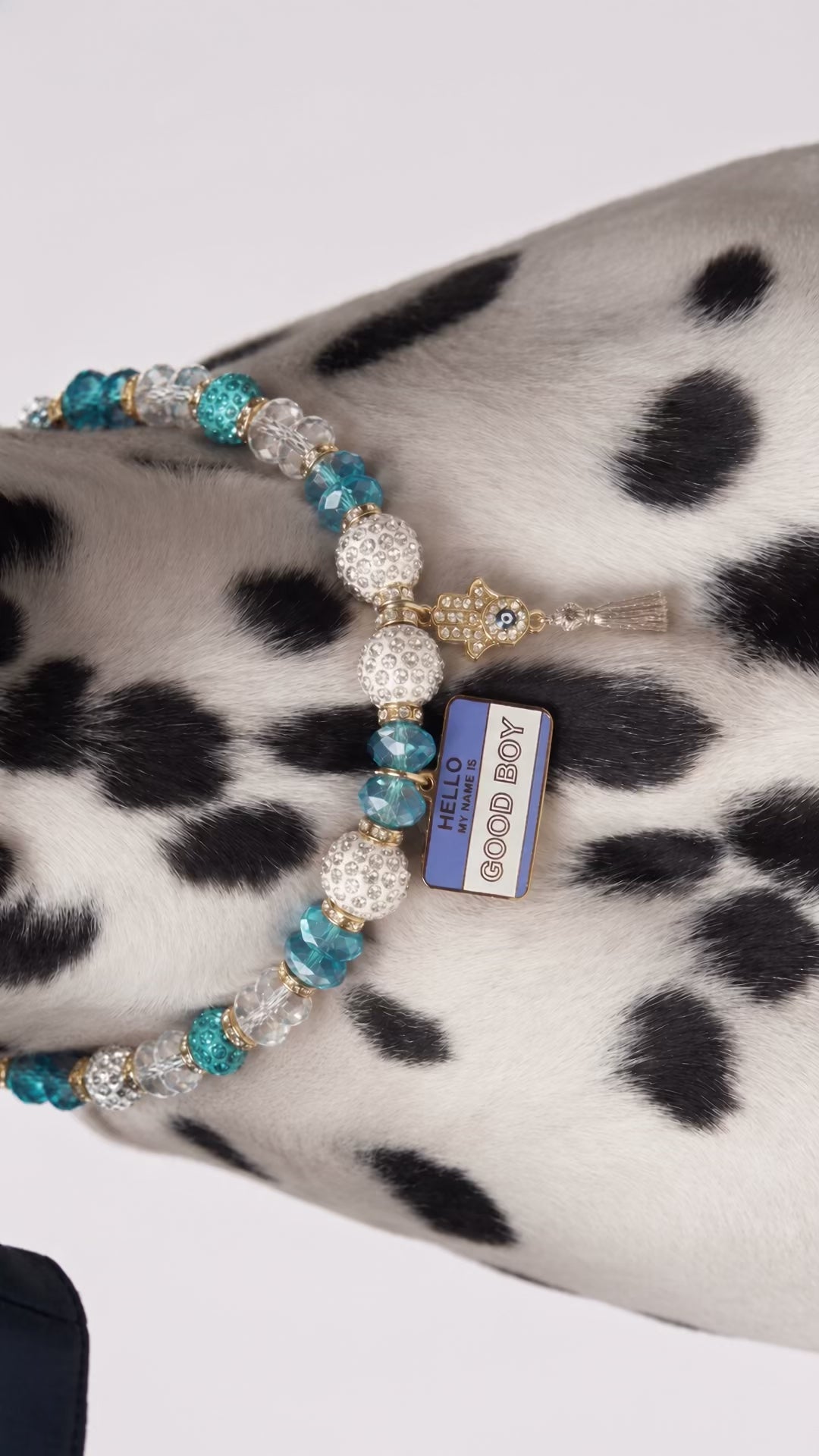 Ocean Luxe Crystal Pet Necklace