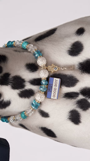 Ocean Luxe Crystal Pet Necklace