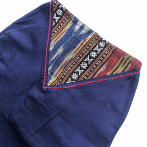 DEEP NAVY IKAT KANTHA KURTA FOR DOGS AND CATS