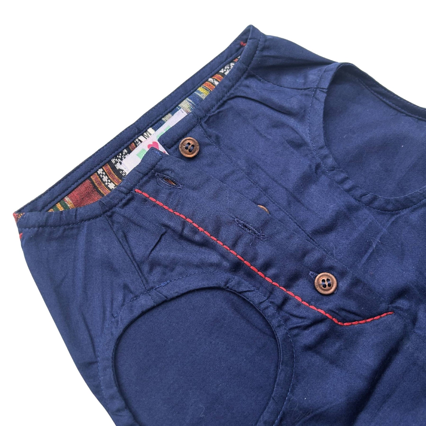 DEEP NAVY IKAT KANTHA KURTA FOR DOGS AND CATS