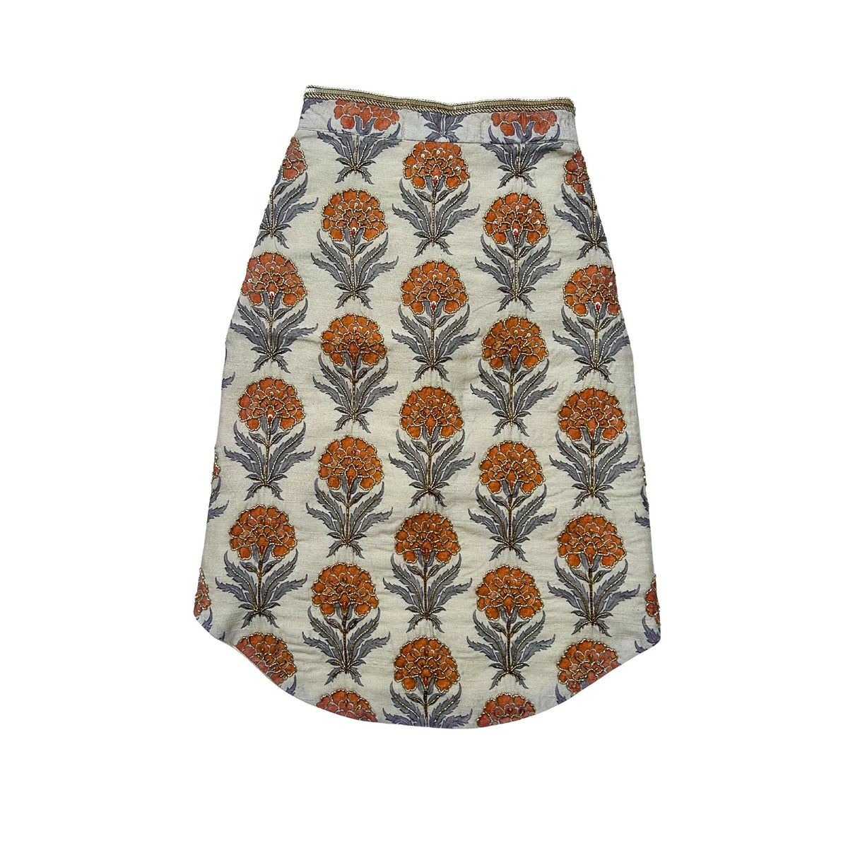 RUST PANKHUDI HAND EMBROIDERED SHERWANI FOR DOGS AND CATS