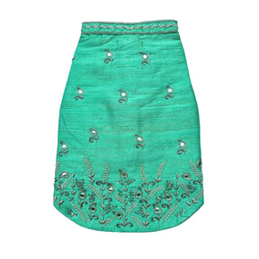 AQUA GREEN MIRROR BUTI SHERWANI FOR DOGS AND CATS
