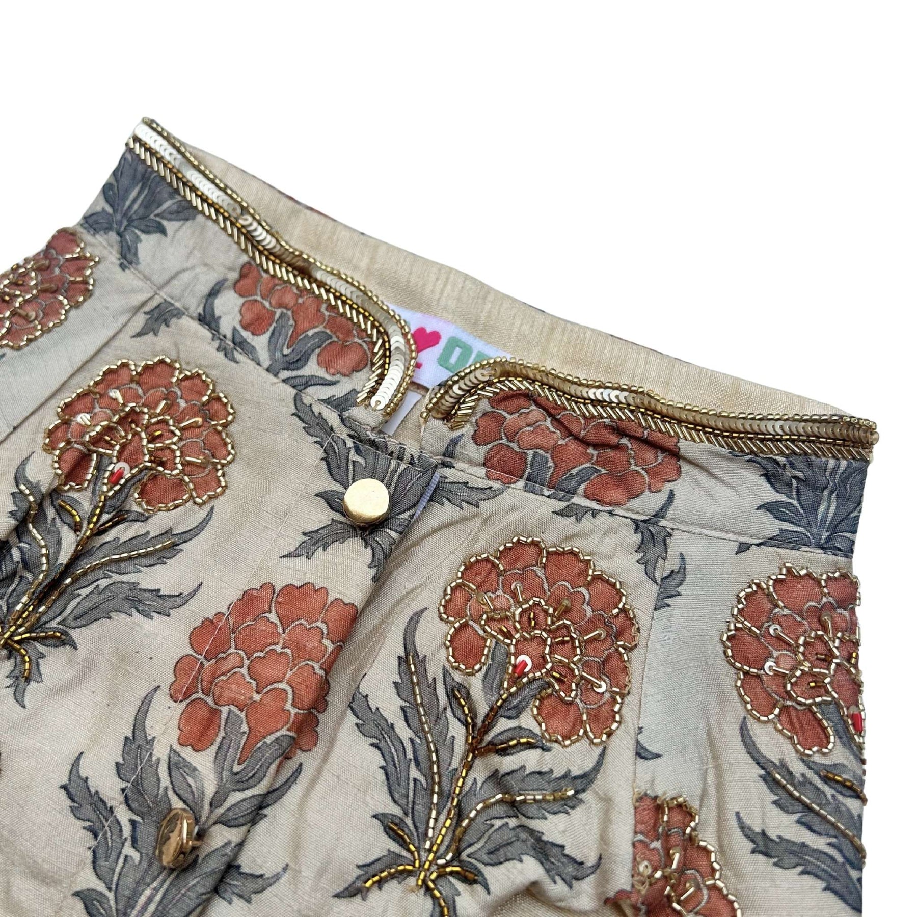 RUST PANKHUDI HAND EMBROIDERED SHERWANI FOR DOGS AND CATS