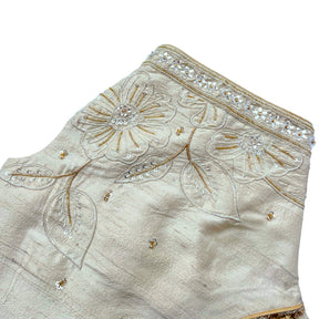 OFF-WHITE BEADED HAND EMBROIDERED SHERWANI FOR DOGS AND CATS