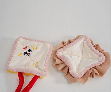 SANDWICH PLUSH AND CRINKLED DOG TOY