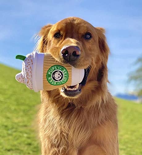 STAR PUP COFFEE PLUSH DOG TOY