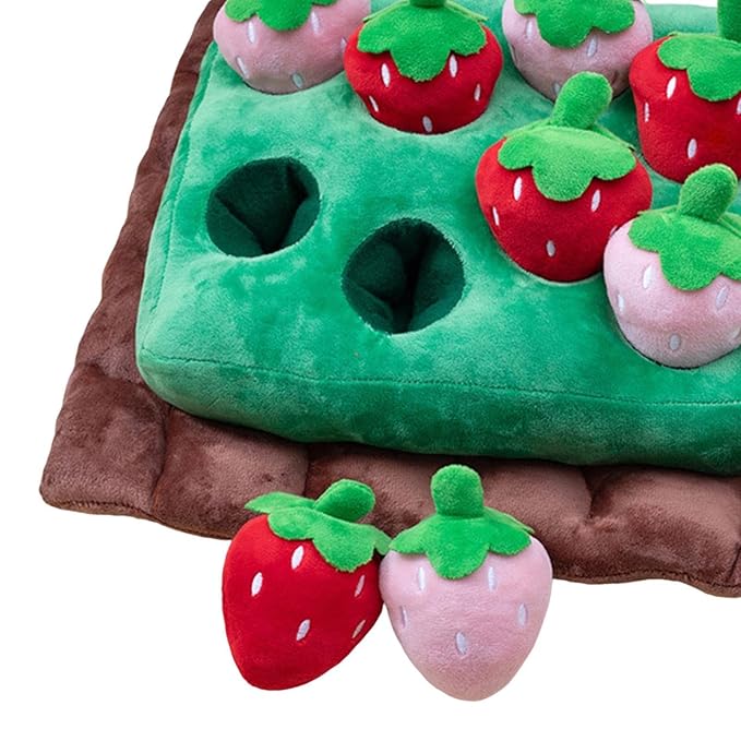 STRAWBERRIES PLUSH DOG TOY