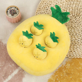 PINEAPPLE PLUSH DOG TOY