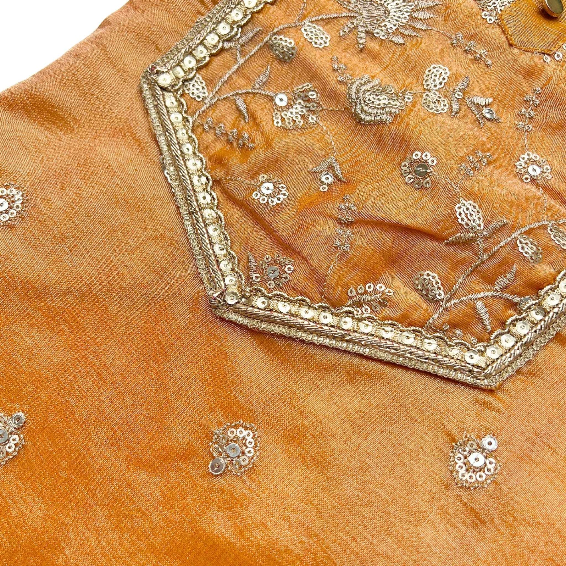 MUSTARD YELLOW FLORAL SEQUINS WAISTCOAT FOR DOGS AND CATS