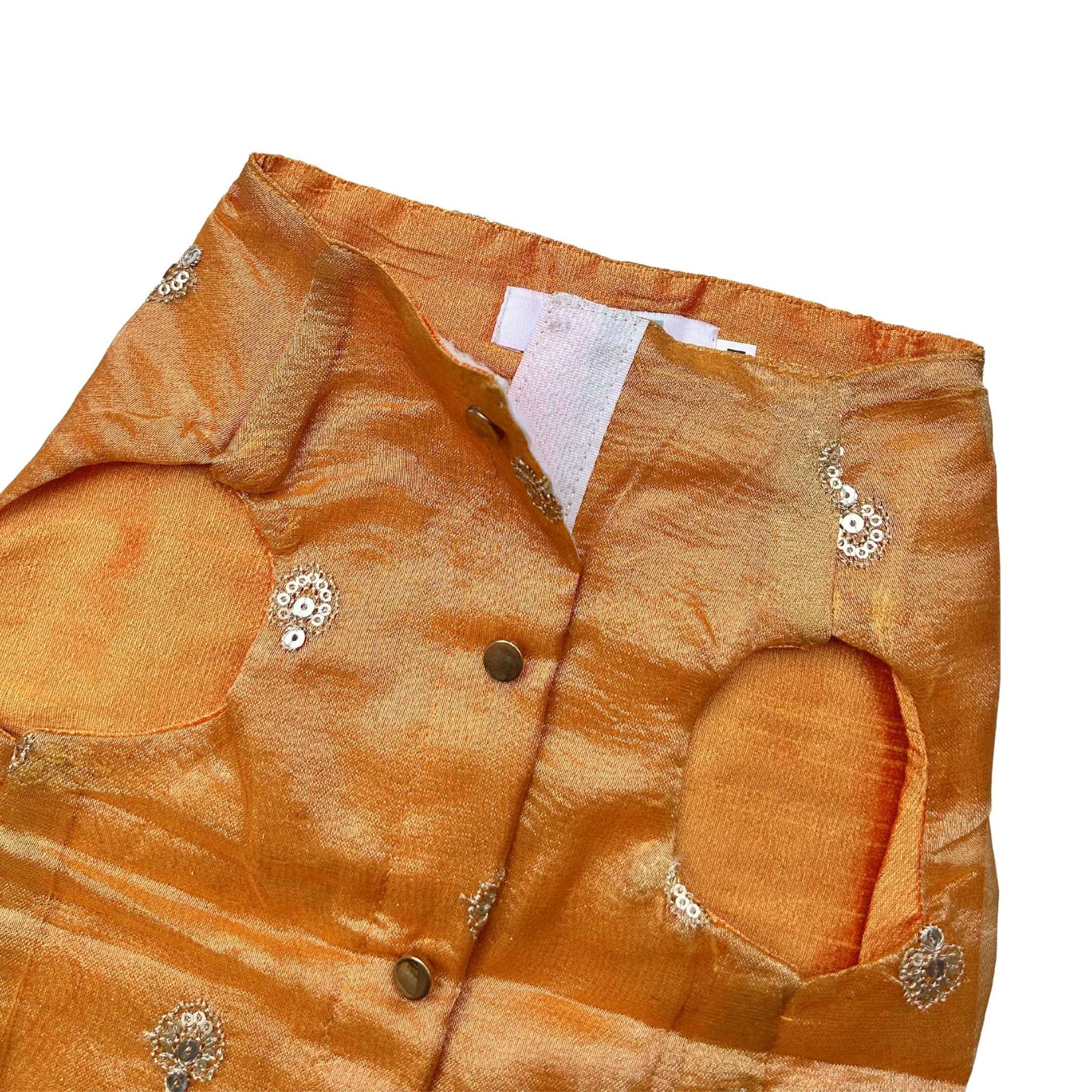 MUSTARD YELLOW FLORAL SEQUINS WAISTCOAT FOR DOGS AND CATS