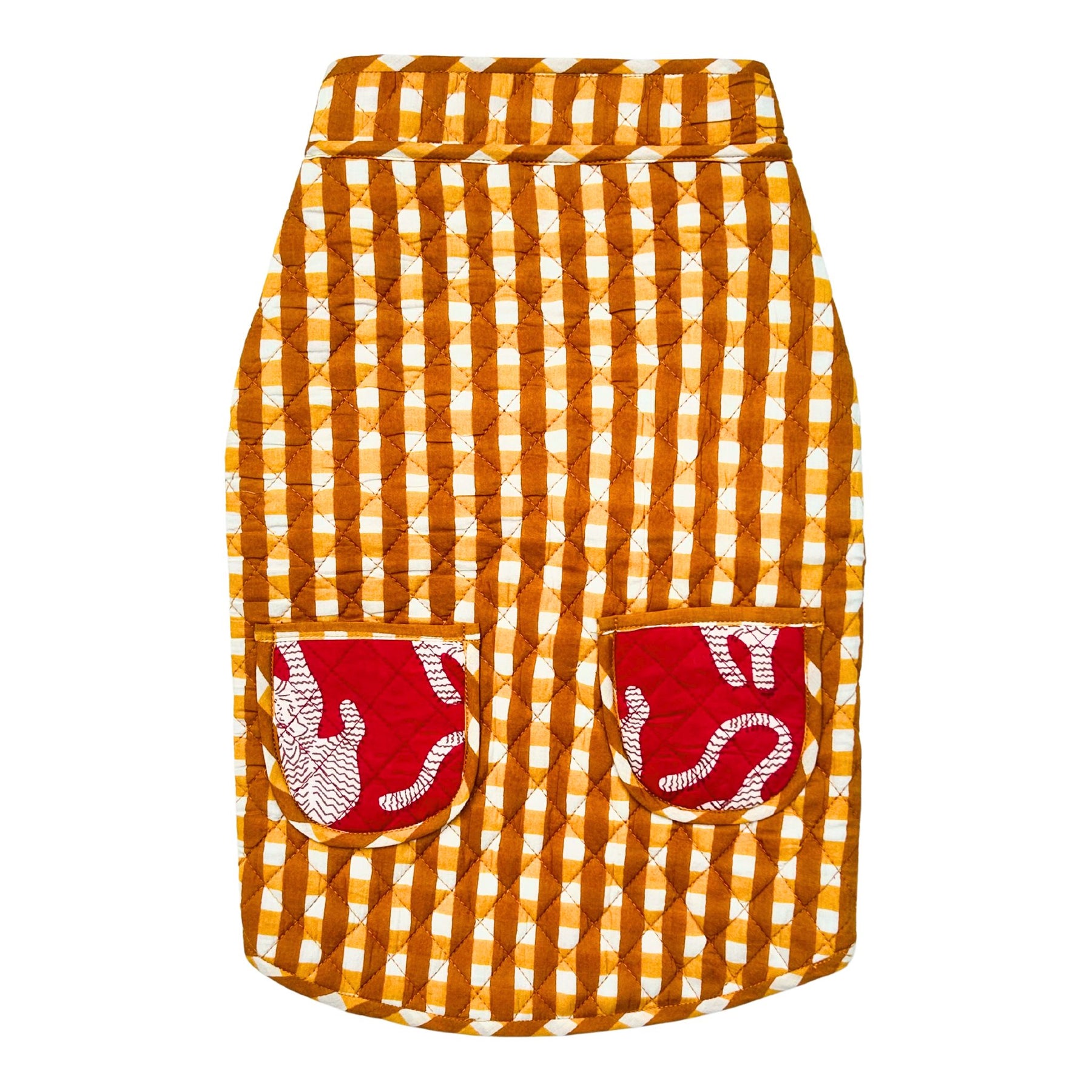 TIGER PRINT REVERSIBLE QUILTED JACKET FOR DOGS AND CATS