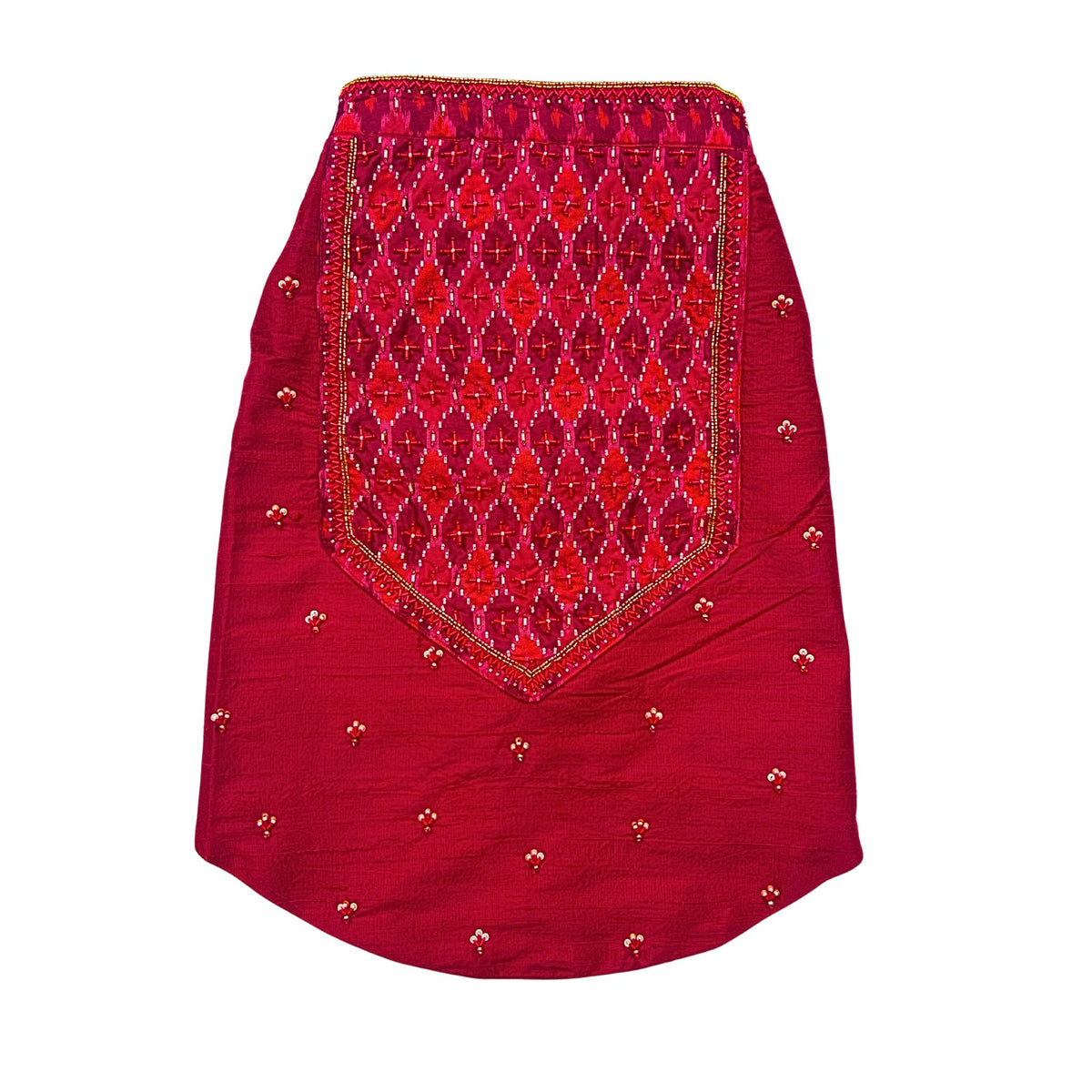 RED IKAT HAND EMBROIDERED SHERWANI FOR DOGS AND CATS