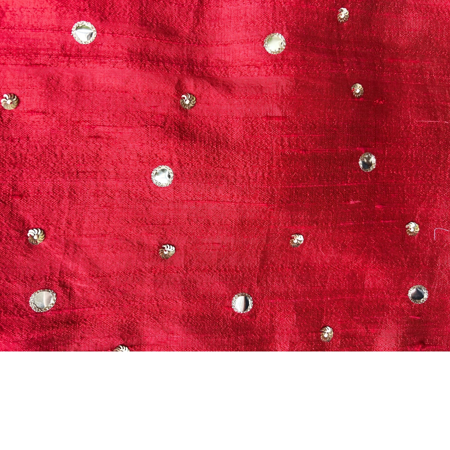HAND EMBROIDERED MIRROR WORK RED DOG SHERWANI
