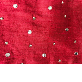 HAND EMBROIDERED MIRROR WORK RED DOG SHERWANI