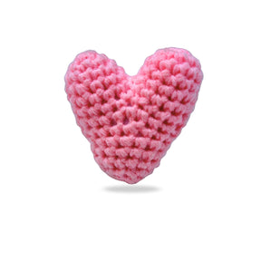 PINK SUMMER BREEZE FLORAL SHIRT + CROCHET HEART SQUEAKY FOR DOGS AND CATS