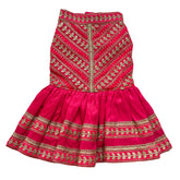 FUCHSIA LEAF DOG ANARKALI FOR DOGS AND CATS