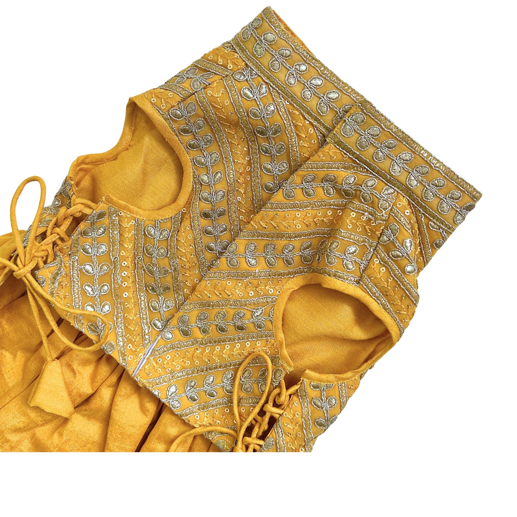 YELLOW LEAF DOG ANARKALI FOR DOGS AND CATS