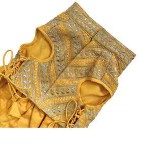 YELLOW LEAF DOG ANARKALI FOR DOGS AND CATS