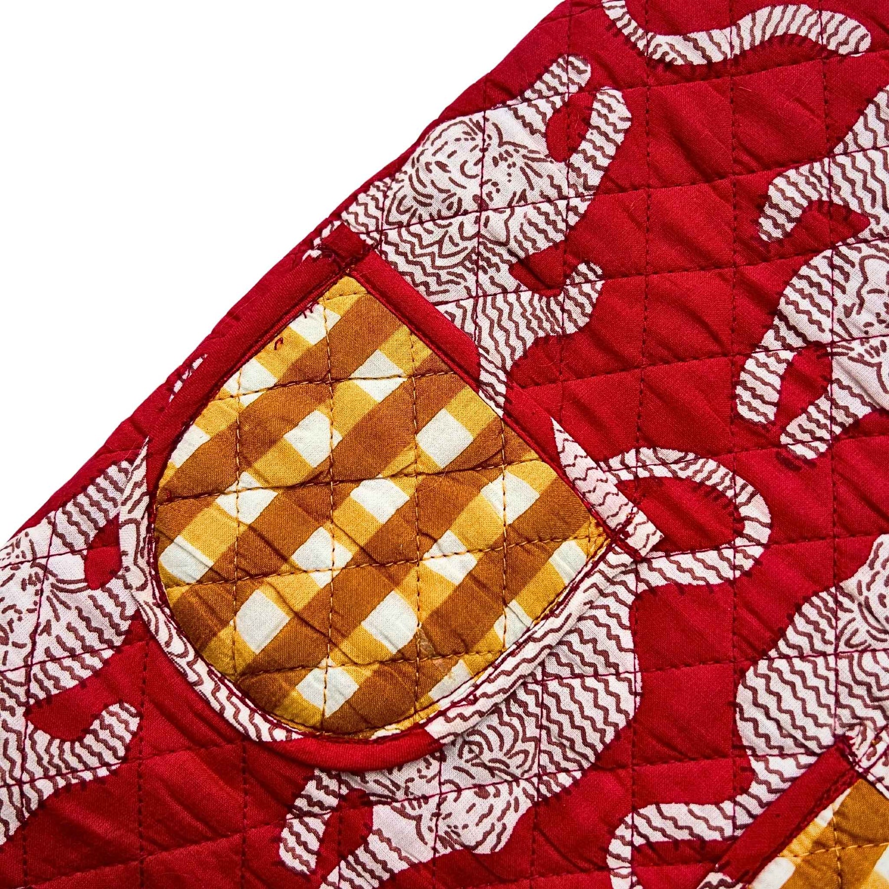 TIGER PRINT REVERSIBLE QUILTED JACKET FOR DOGS AND CATS