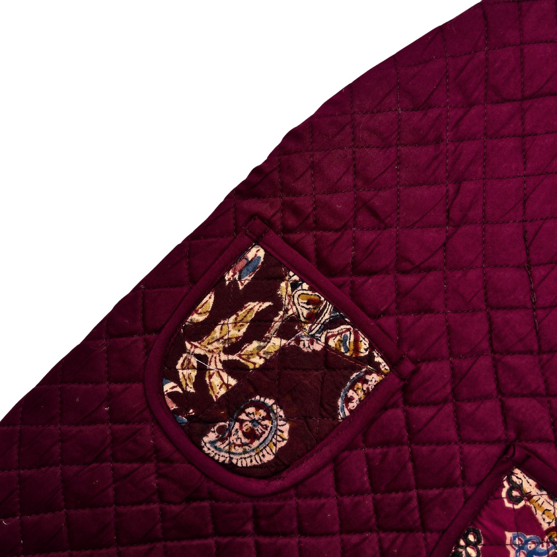 COLOUR BUKHARI PATCH WORK RED QUILTED JACKET FOR DOGS AND CATS