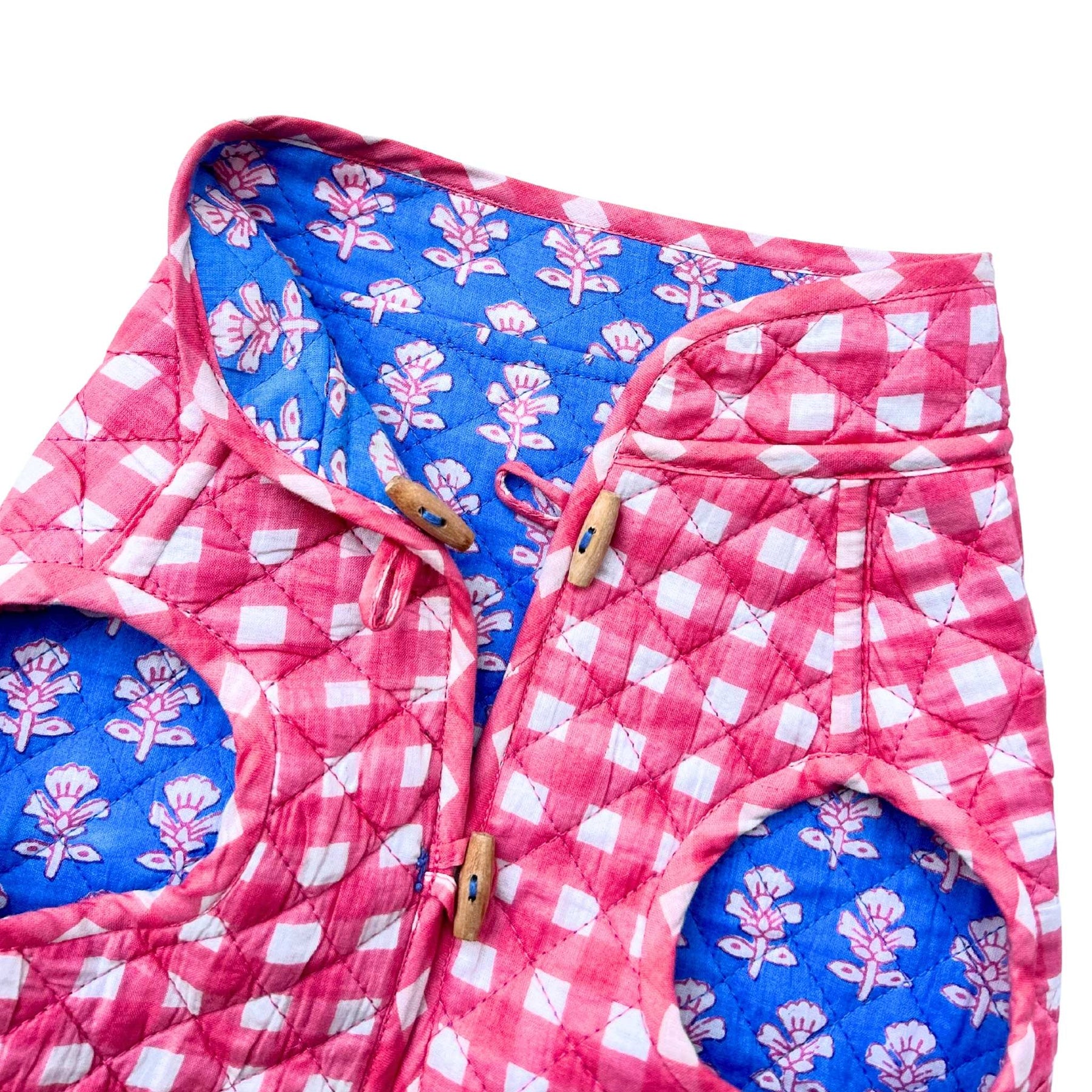 JAIPURI REVERSIBLE QUILTED JACKET FOR DOGS AND CATS