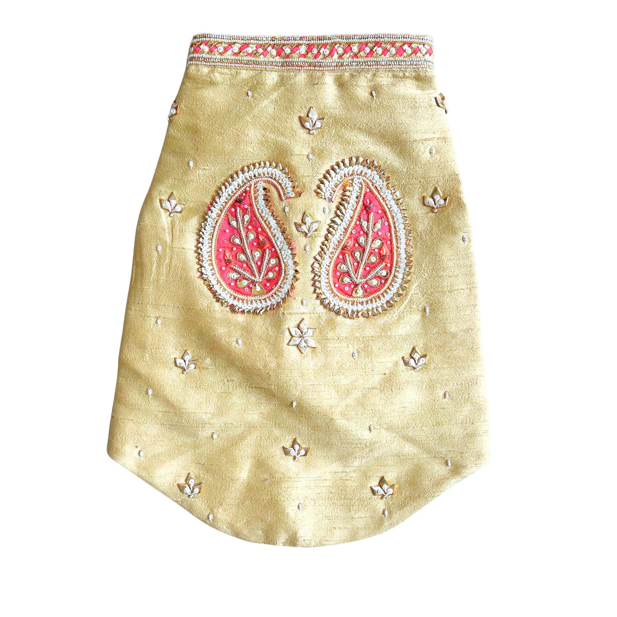 GOLD APPLIQUÉ GOTA PATTI SHERWANI FOR DOGS AND CATS
