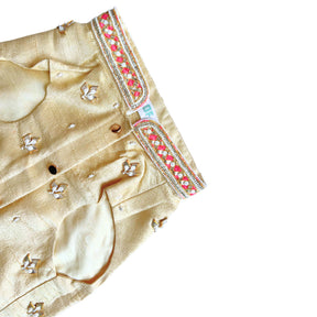 GOLD APPLIQUÉ GOTA PATTI SHERWANI FOR DOGS AND CATS