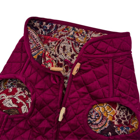 KALAMKARI PATCH-WORK REVERSIBLE QUILTED JACKET FOR DOGS AND CATS