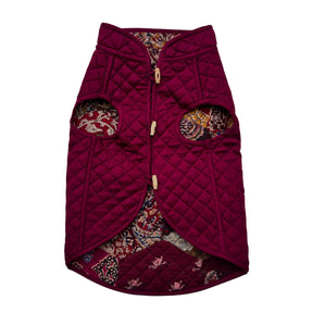 KALAMKARI PATCH-WORK REVERSIBLE QUILTED JACKET FOR DOGS AND CATS