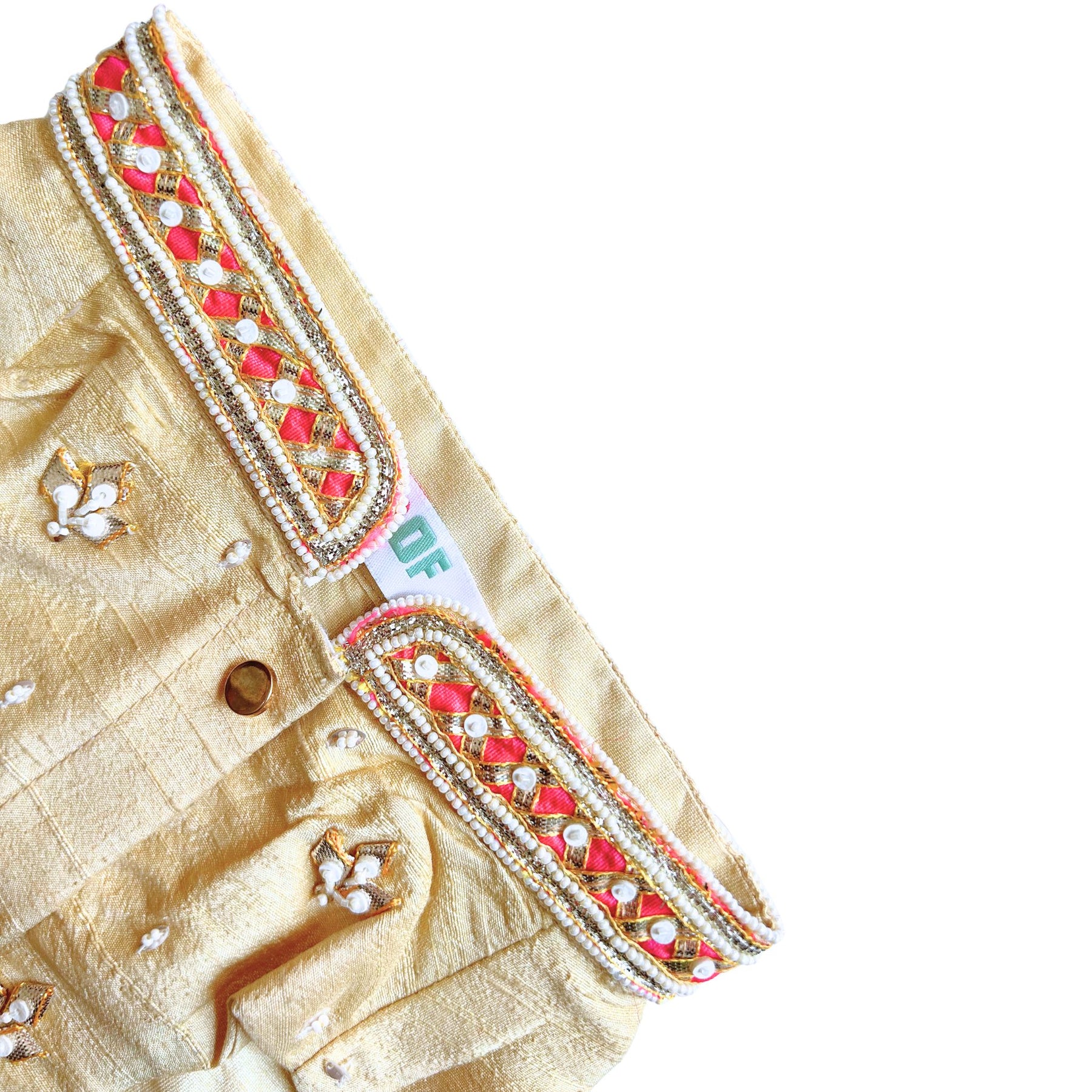 GOLD APPLIQUÉ GOTA PATTI SHERWANI FOR DOGS AND CATS