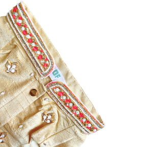 GOLD APPLIQUÉ GOTA PATTI SHERWANI FOR DOGS AND CATS